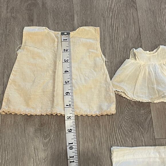 Vintage Doll Clothing Handmade Dress Toys Victorian Antique Porcelain Lot of 5 - Picture 6 of 8